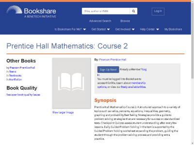 Thumbnail for Prentice Hall Mathematics: Course 2 resource