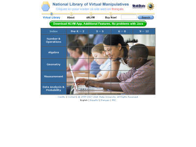 Thumbnail for National Library of Virtual Manipulatives resource