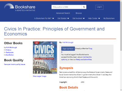 Thumbnail for Civics In Practice: Principles of Government and Economics resource