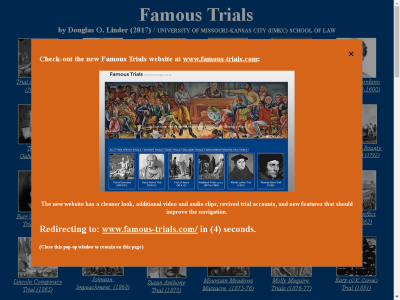 Thumbnail for Famous Trials: UMKC School of Law, Prof. Douglas Linder resource