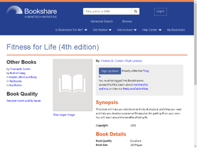 Thumbnail for Fitness for Life  (4th edition) resource