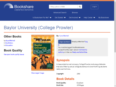 Thumbnail for Baylor University (College Prowler) resource