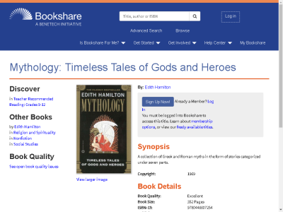 Thumbnail for Mythology: Timeless Tales of Gods and Heroes resource