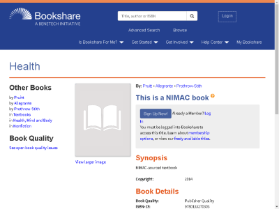 Thumbnail for Health resource