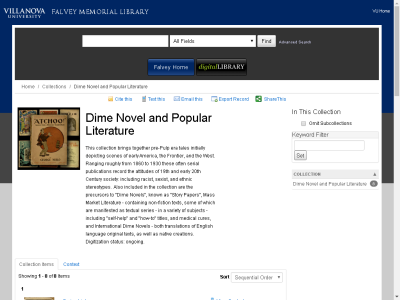 Thumbnail for Dime Novel and Popular Literature resource
