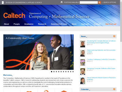 Thumbnail for Caltech: Computing + Mathematical Sciences (CMS) resource