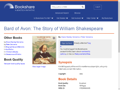 Thumbnail for Bard of Avon: The Story of William Shakespeare resource