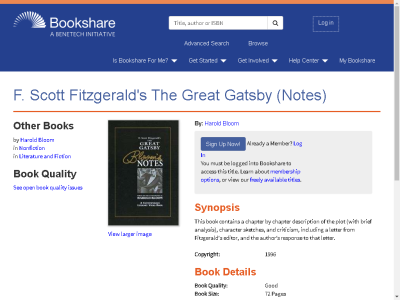 Thumbnail for F. Scott Fitzgerald's The Great Gatsby (Notes) resource