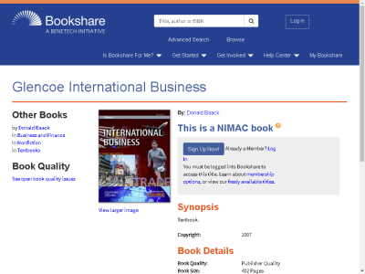 Thumbnail for Glencoe, International Business resource