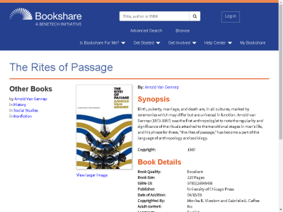Thumbnail for The Rites of Passage resource