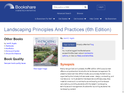 Thumbnail for Landscaping Principles And Practices (6th Edition) resource