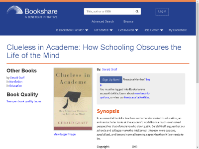 Thumbnail for Clueless in Academe: How Schooling Obscures the Life of the Mind resource
