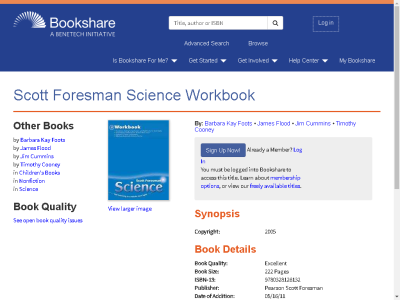 Thumbnail for Scott Foresman Science Workbook resource