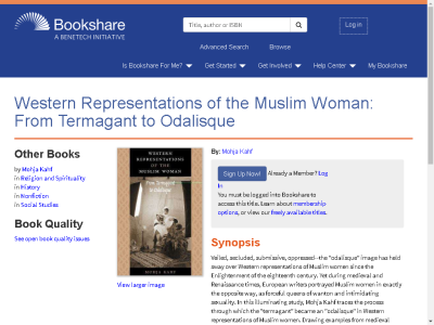 Thumbnail for Western Representations of the Muslim Woman: From Termagant to Odalisque resource
