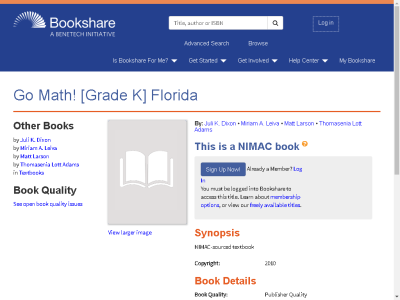 Thumbnail for Go Math! [Grade K] Florida resource