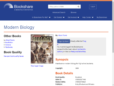 Thumbnail for Modern Biology resource
