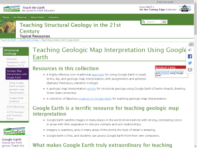 Thumbnail for Map Interpretation with Google Earth resource