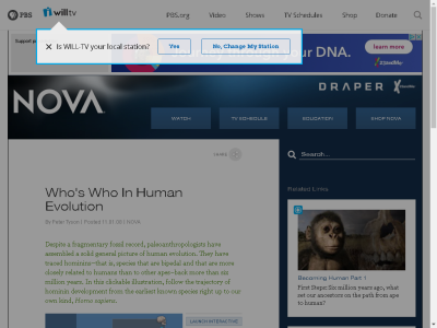 Thumbnail for Who’s Who in Human Evolution resource