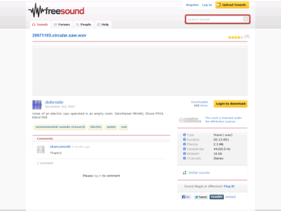 Thumbnail for Sound -20071103 resource