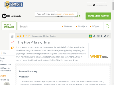 Thumbnail for The Five Pillars of Islam resource