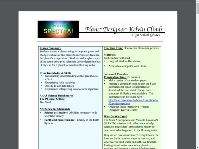 Thumbnail for Planet Designer: Kelvin Climb resource
