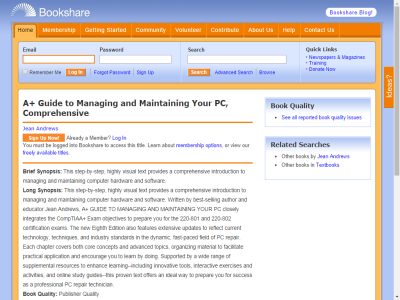 Thumbnail for A+ Guide to Managing and Maintaining Your PC, Comprehensive resource
