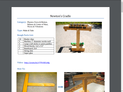 Thumbnail for Newton's Cradle resource