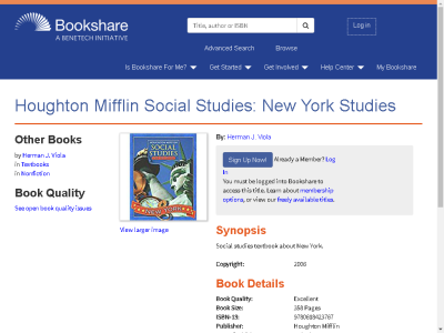 Thumbnail for Houghton Mifflin Social Studies: New York Studies resource
