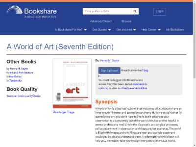 Thumbnail for A World of Art (Seventh Edition) resource
