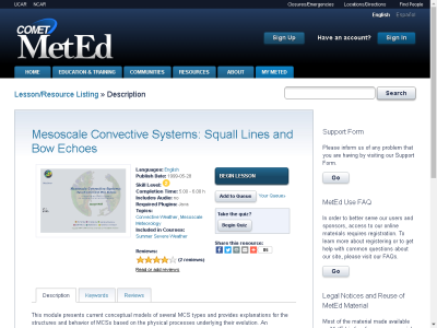 Thumbnail for Mesoscale Convective Systems: Squall Lines and Bow Echoes resource