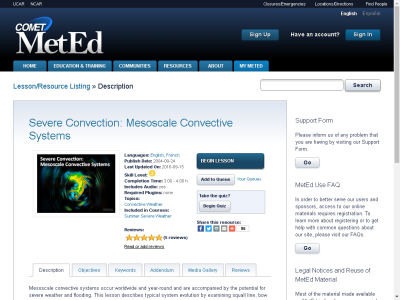 Thumbnail for Severe Convection II: Mesoscale Convective Systems resource