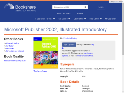 Thumbnail for Microsoft Publisher 2002, Illustrated Introductory resource