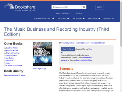 Thumbnail for The Music Business and Recording Industry (Third Edition) resource