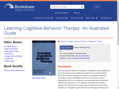 Thumbnail for Learning Cognitive-Behavior Therapy: An Illustrated Guide resource
