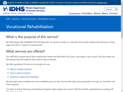 Thumbnail for IDHS: Vocational Rehabilitation resource