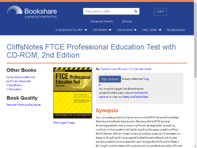 Thumbnail for CliffsNotes FTCE Professional Education Test with CD-ROM, 2nd Edition resource