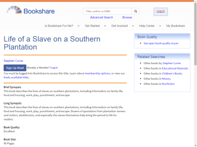 Thumbnail for Life of a Slave on a Southern Plantation resource