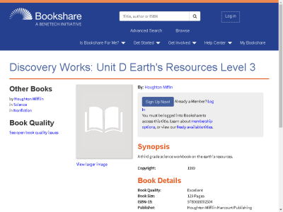 Thumbnail for Discovery Works: Unit D Earth's Resources Level 3 resource