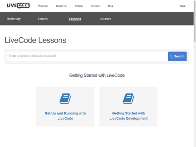 Thumbnail for LiveCode Lesson Plans resource