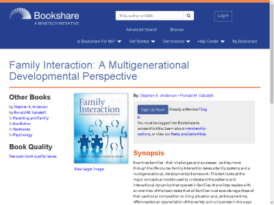 Thumbnail for Family Interaction: A Multigenerational Developmental Perspective resource