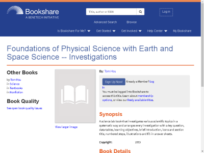 Thumbnail for Foundations of Physical Science with Earth and Space Science -- Investigations resource