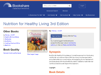 Thumbnail for Nutrition for Healthy Living 3rd Edition resource