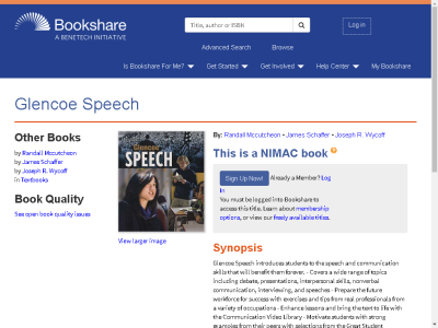 Thumbnail for Glencoe Speech resource