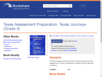 Thumbnail for Texas Assessment Preparation: Texas Journeys (Grade 4) resource