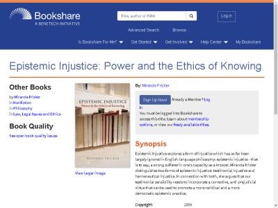 Thumbnail for Epistemic Injustice: Power and the Ethics of Knowing resource