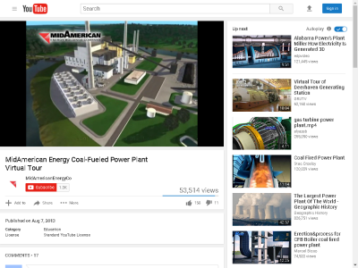 Thumbnail for MidAmerican Energy Coal-Fueled Power Plant Virtual Tour resource
