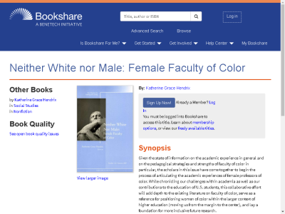 Thumbnail for Neither White nor Male: Female Faculty of Color resource