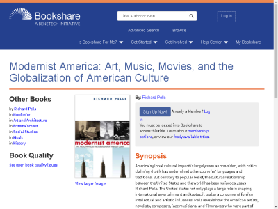 Thumbnail for Modernist America: Art, Music, Movies, and the Globalization of American Culture resource