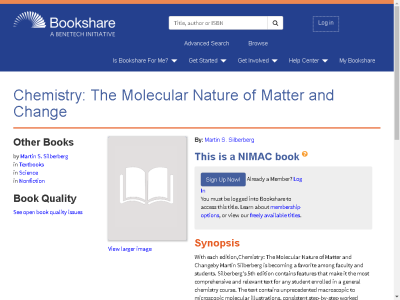 Thumbnail for Chemistry: The Molecular Nature of Matter and Change resource