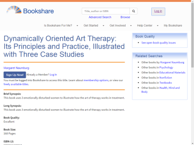 Thumbnail for Dynamically Oriented Art Therapy: Its Principles and Practice, Illustrated with Three Case Studies resource